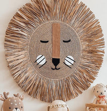 Load image into Gallery viewer, Lion Raffia Wall Art