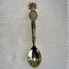 Load image into Gallery viewer, Brass Teaspoon with Pineapple Head