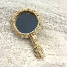 Load image into Gallery viewer, Rattan Toddler Mirror
